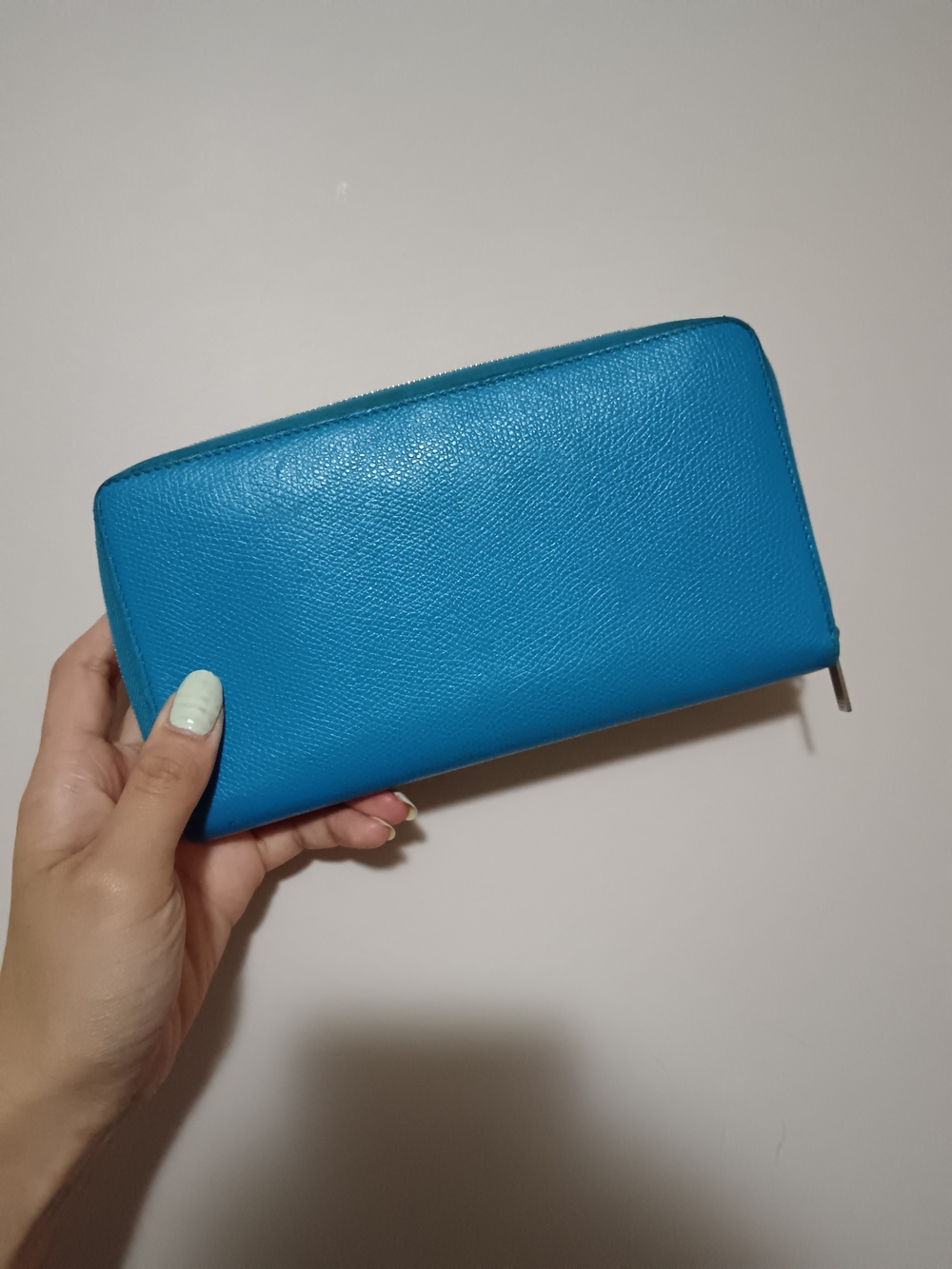 Celine Blue Zip Wallet - Picture 4 of 10